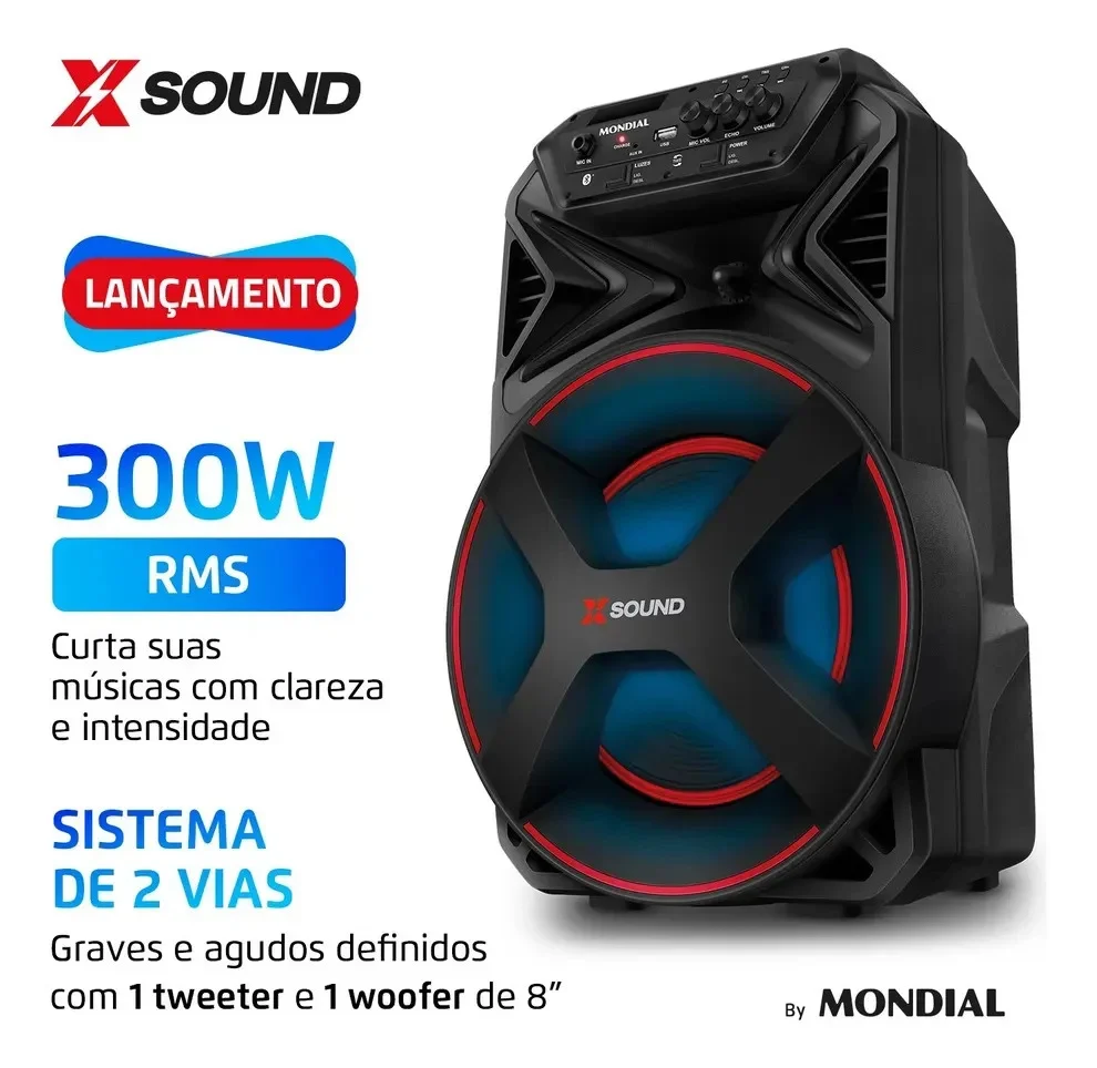 Você quer colocar música no quintal, na garagem ou em outro cômodo, mas ficar preso na tomada atrapalha. Também é chato quando a caixa não tem opções simples como Bluetooth e rádio.