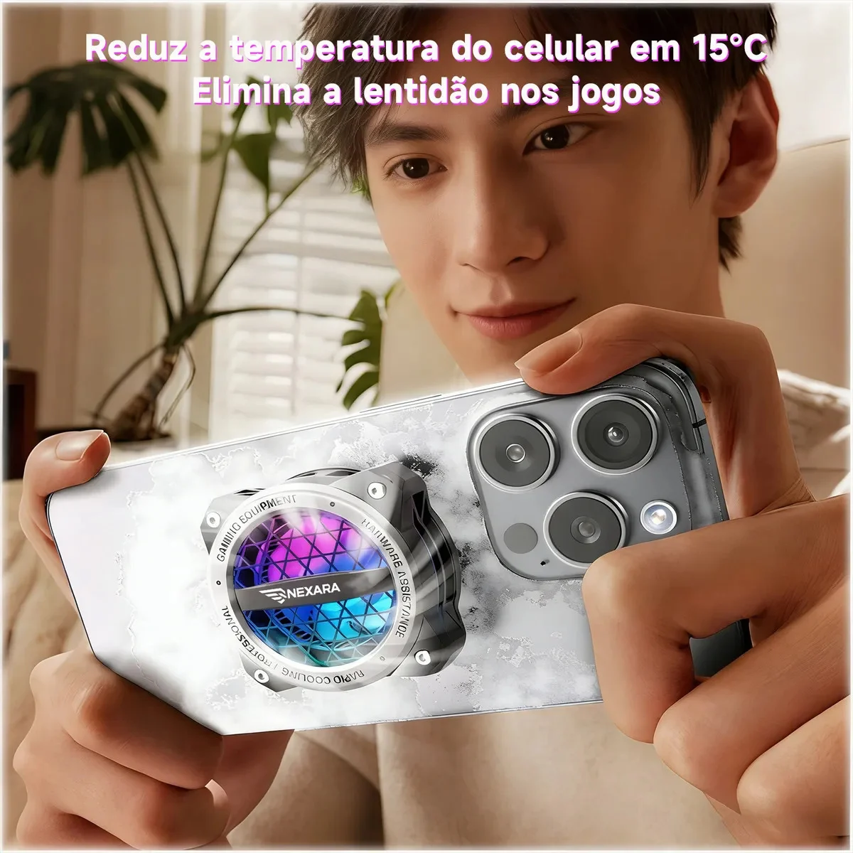 Nem toda operação quer luz RGB piscando no fundo da live. Às vezes o problema é só esquentar, e uma solução visual chamativa vira poluição no cenário.