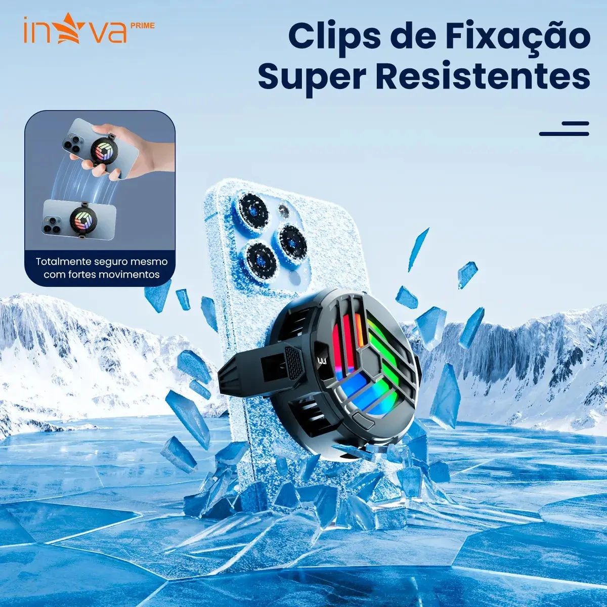 Cooler Magnético para Celular com RGB e Placa Peltier, foto 3