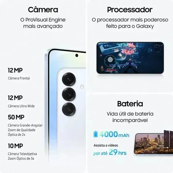 Samsung Galaxy S25 Câmera Tripla 256 GB, foto 3
