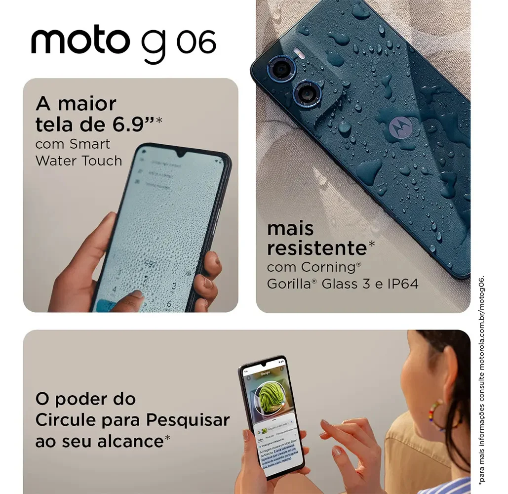Motorola Moto G06 128 GB 4 GB RAM Azul-marinho, foto 3